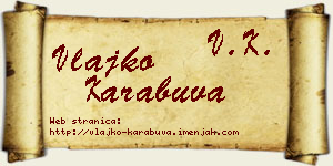 Vlajko Karabuva vizit kartica